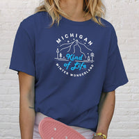 "Winter Kind Of Life"Relaxed Fit Stonewashed T-Shirt