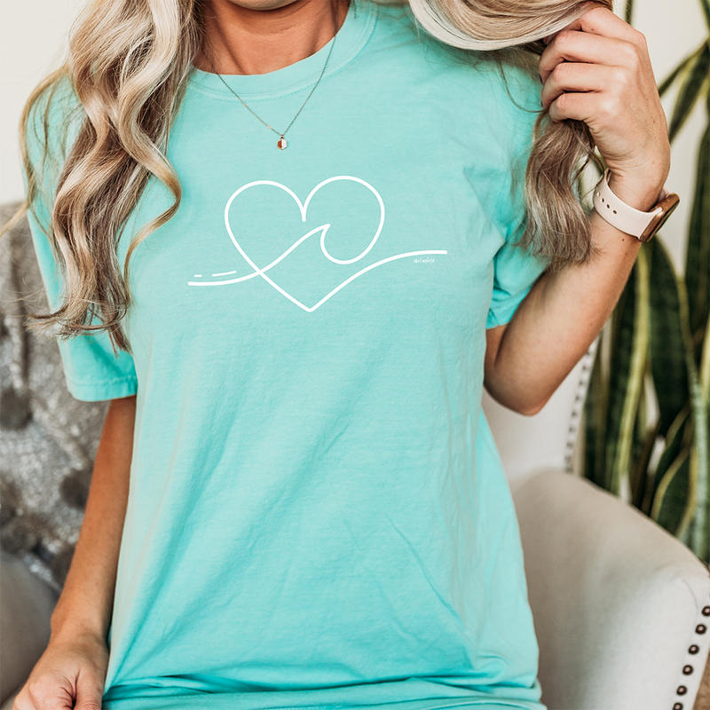 "Wave Of Love"Relaxed Fit Stonewashed Unisex T-Shirt