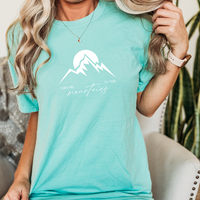 "Take Me To The Mountains"Relaxed Fit Stonewashed T-Shirt