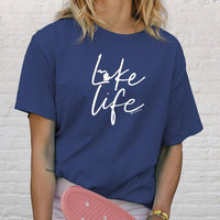 "Life On The Lake"Relaxed Fit Stonewashed T-Shirt