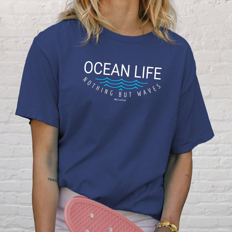 "Ocean Life"Relaxed Fit Stonewashed T-Shirt