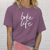 "Life On The Lake"Relaxed Fit Stonewashed T-Shirt
