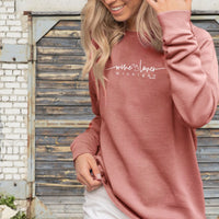 "Wine Lover"Women's Ultra Soft Wave Wash Crew Sweatshirt