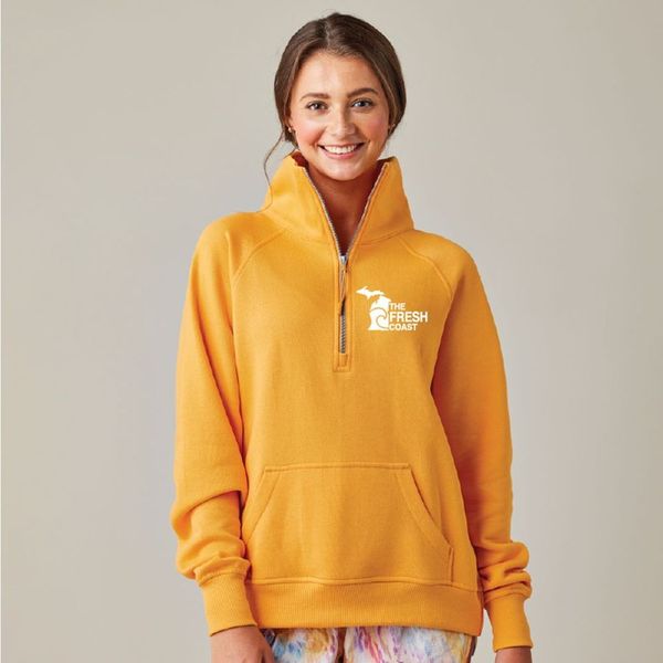 "Fresh Coast"Ladies Boxy 1/2 Zip Fleece