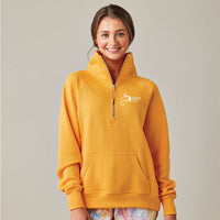 "Michigan Love #9"Ladies Boxy 1/2 Zip Fleece