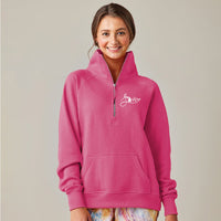 "Michigan Love #9"Ladies Boxy 1/2 Zip Fleece