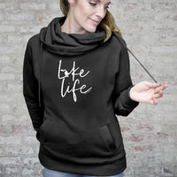"Life On The Lake"Women's Fleece Funnel Neck Pullover Hoodie