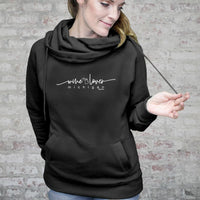 "Wine Lover"Women's Fleece Funnel Neck Pullover Hoodie