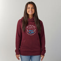 "Winter Kind Of Life"Women's Fleece Funnel Neck Pullover Hoodie