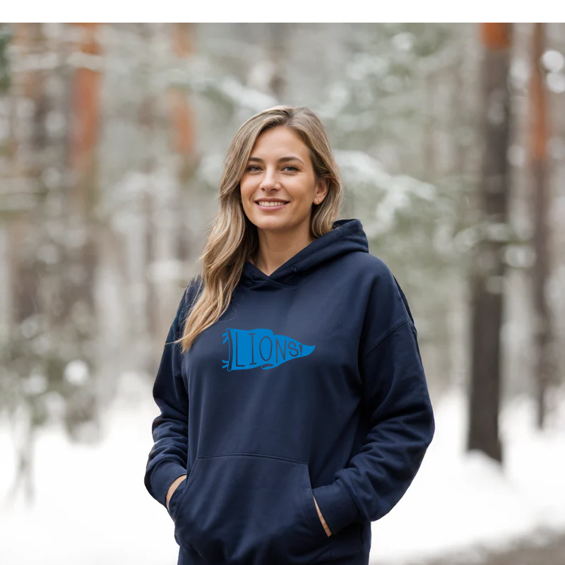 SALE "Let's Go Lions"Relaxed Fit Classic Unisex Hoodie