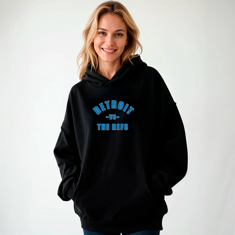 SALE "Detroit -vs- The Refs"Relaxed Fit Classic Unisex Hoodie