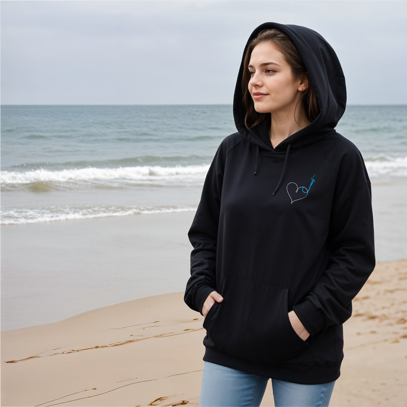 SALE "Hooked on Love"Relaxed Fit Classic Unisex Hoodie