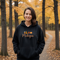 "Michigan Fall Life"Relaxed Fit Classic Unisex Hoodie