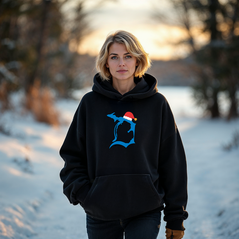 SALE "SANTA Football In The D"Relaxed Fit Classic Unisex Hoodie