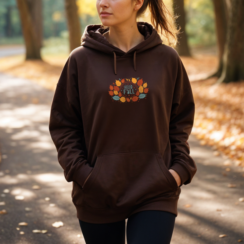 "Autumn Greetings"Relaxed Fit Classic Unisex Hoodie
