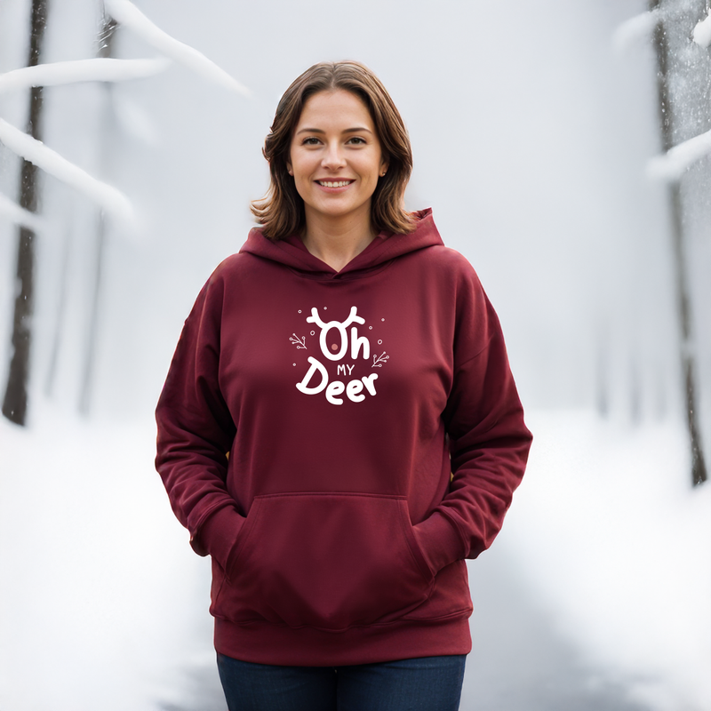 SALE "Oh My Deer"Relaxed Fit Classic Unisex Hoodie
