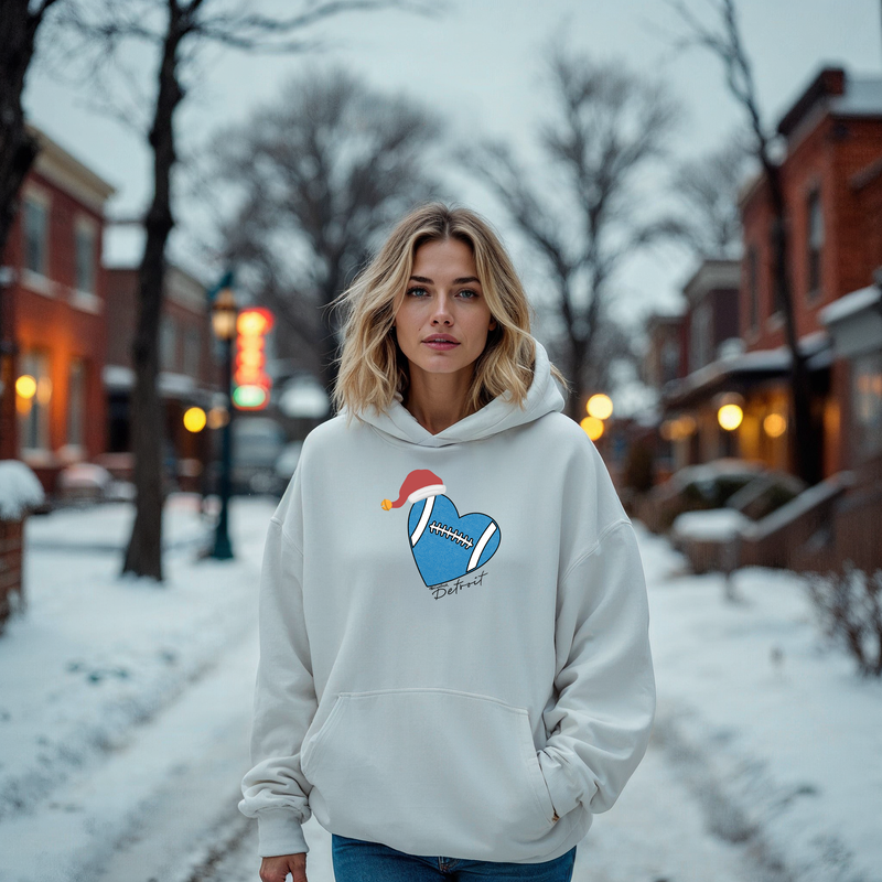 SALE "SANTA Love Detroit"Relaxed Fit Classic Unisex Hoodie