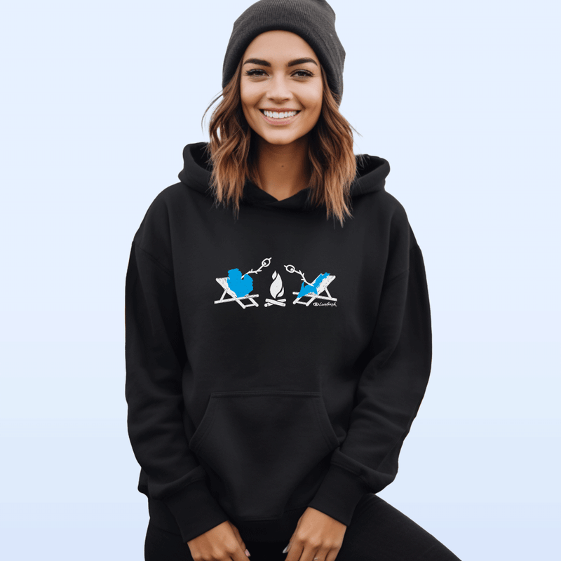 "Michigan Campfire"Relaxed Fit Classic Unisex Hoodie