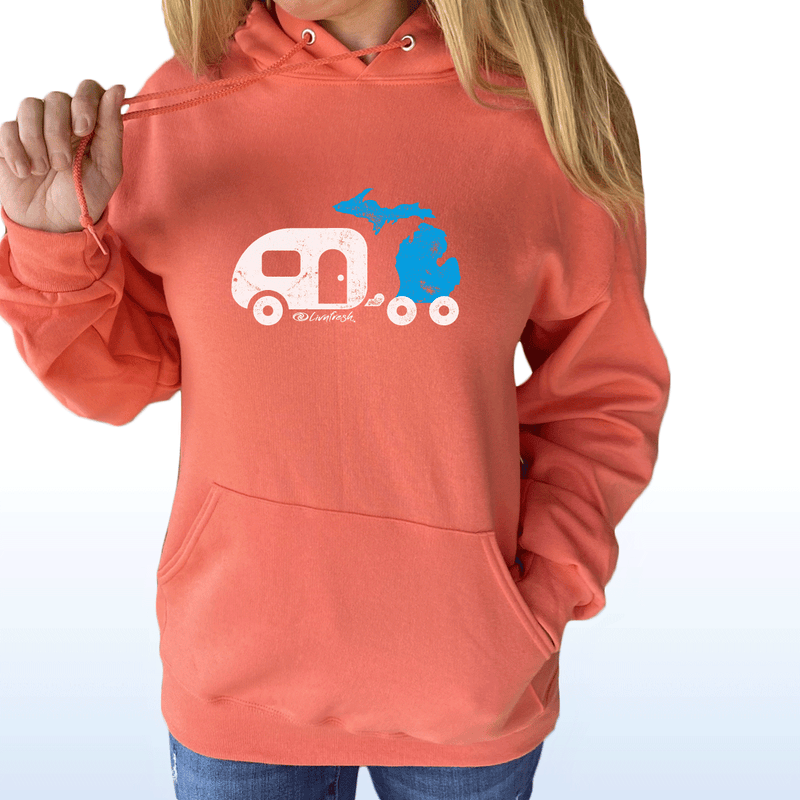 SALE "Michigan Camper"Relaxed Fit Classic Unisex Hoodie