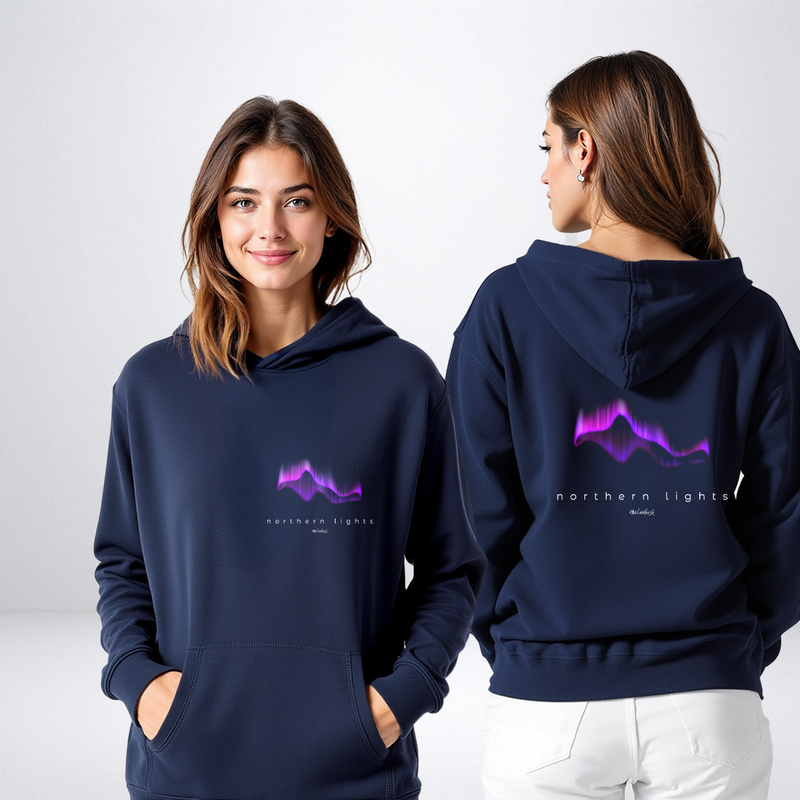 "Aurora Lights"Relaxed Fit Classic Unisex Hoodie