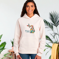 "Michigan In Bloom"Relaxed Fit Classic Unisex Hoodie