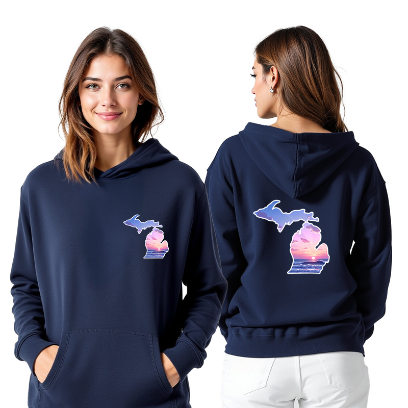 "Michigan Sunset"Relaxed Fit Classic Unisex Hoodie
