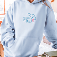 "Stronger Than The Storm"Relaxed Fit Classic Unisex Hoodie