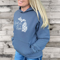 "Great Lakes Rocks"Relaxed Fit Classic Hoodie