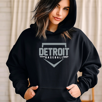 "Detroit Baseball"Relaxed Fit Classic Hoodie