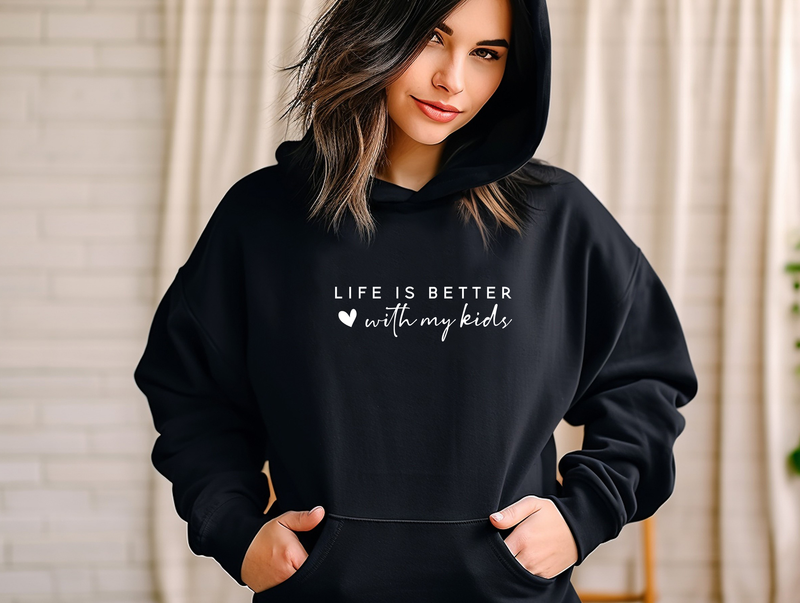 "Mom Life"Relaxed Fit Classic Hoodie