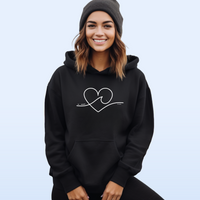 "Wave Of Love"Relaxed Fit Classic Hoodie