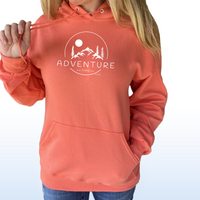 "Time For Adventure"Relaxed Fit Classic Hoodie