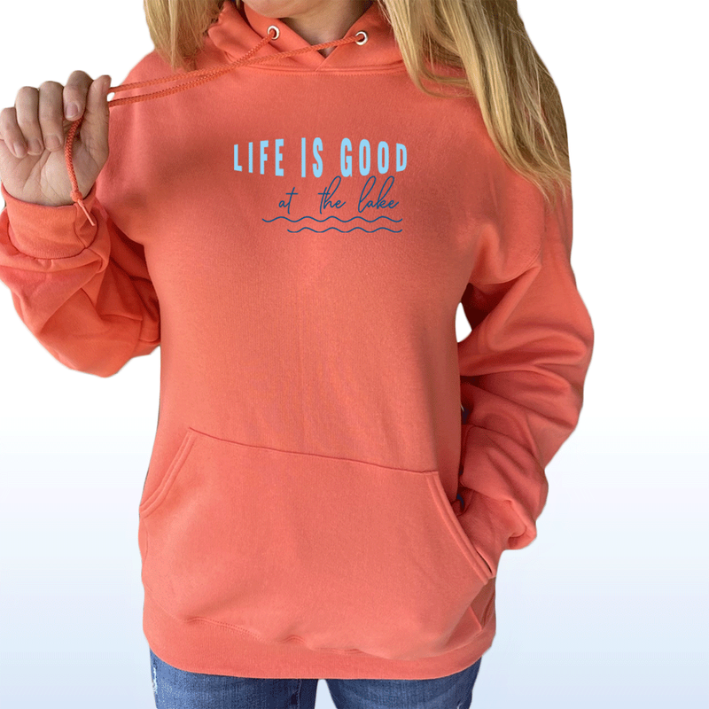 "Life Is Good"Relaxed Fit Classic Hoodie