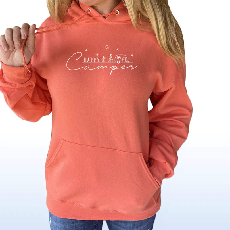 SALE "NEW Happy Camper"Relaxed Fit Classic Unisex Hoodie