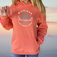 "Michigan Kind Of Life"Relaxed Fit Classic Hoodie