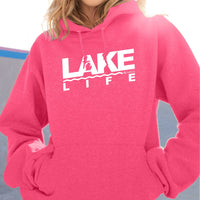 "Michigan Lake Life"Relaxed Fit Bright Classic Hoodie