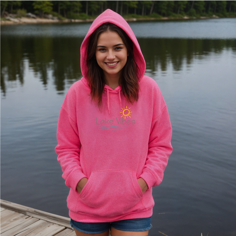 "Lake Vibes"Relaxed Fit Classic Unisex Hoodie