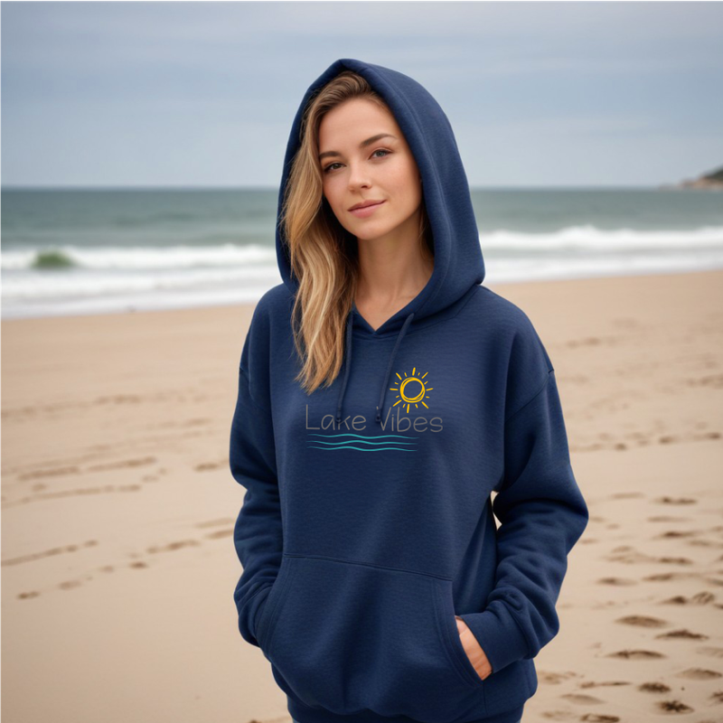 "Lake Vibes"Relaxed Fit Classic Unisex Hoodie