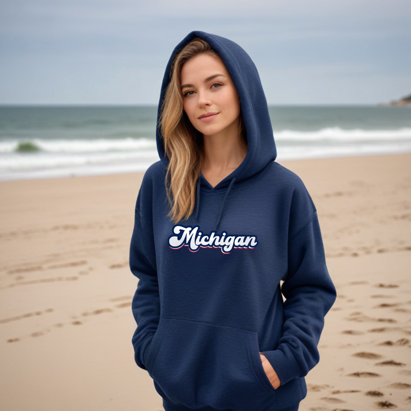 "Forever Michigan"Relaxed Fit Classic Unisex Hoodie