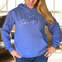 "She Is....."Relaxed Fit Classic Hoodie