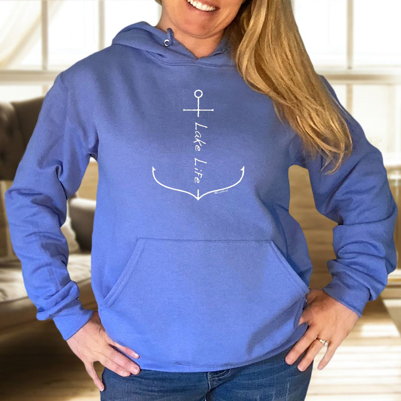 "Lake Life Anchor"Relaxed Fit Classic Hoodie