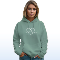 "Wave Of Love"Relaxed Fit Classic Hoodie