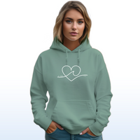 "Wave Of Love"Relaxed Fit Classic Unisex Hoodie
