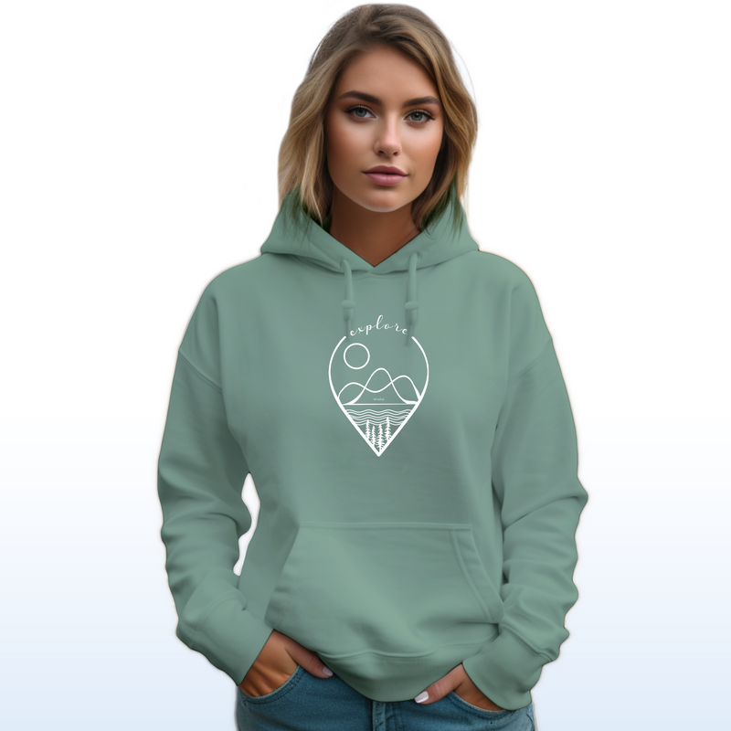 "Find Me Here"Relaxed Fit Classic Hoodie CLEARANCE