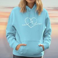 "Wave Of Love"Relaxed Fit Classic Unisex Hoodie