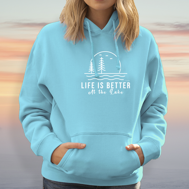 "At The Lake"Relaxed Fit Classic Hoodie