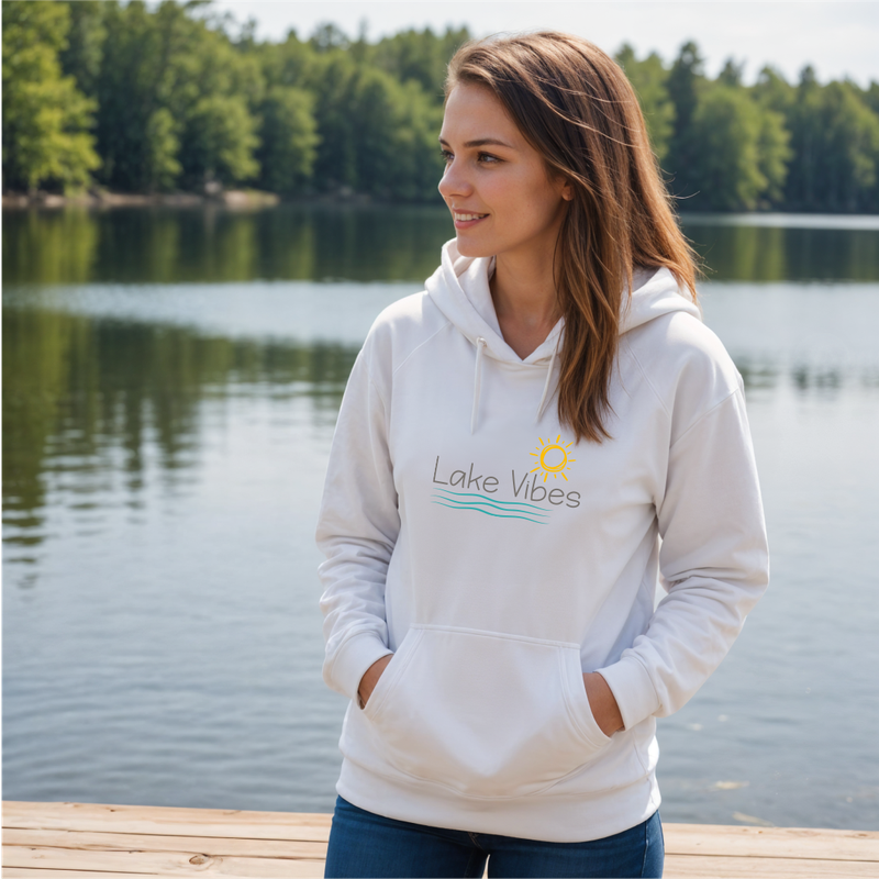 "Lake Vibes"Relaxed Fit Classic Unisex Hoodie