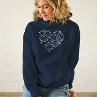 "I Love Boo"Soft Style Relaxed Fit Hoodie