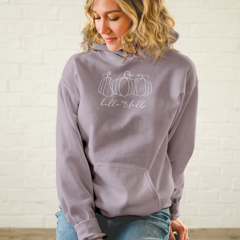 "Hello Pumpkin"Soft Style Relaxed Fit Hoodie