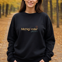 "Fall Michigander"Relaxed Fit Classic Crew Unisex Sweatshirt